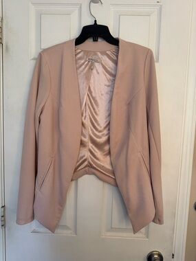 BCBGeneration Dusty Blush Open-Front Blazer